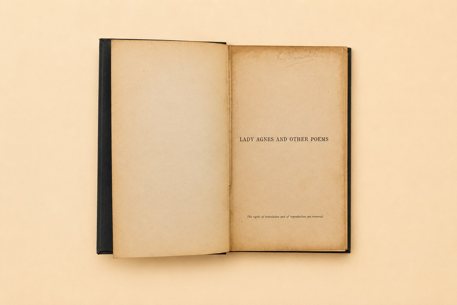 Lady Agnes and Other Poems — view 2